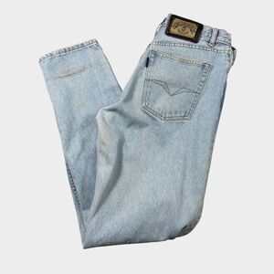 Vintage Bergati Jeans Mens 30x33 Baggy Relaxed Fit Light Wash Denim Y2K